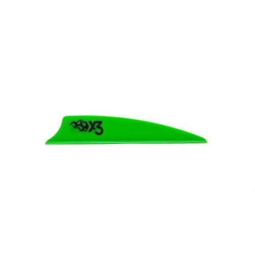 Bohning X3 Vane 2.25 = 36 Pack, Bright Green