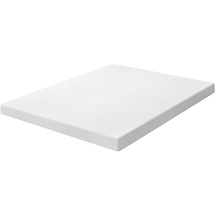 Classic Contour Pillow and 2 Inch Thick 3 Pound Density Visco Elastic Memory Foam Mattress Pad Bed Topper Made in The USA