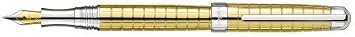 Laban Gold & Rose Gold Crisscross Medium Point Fountain Pen - LIPG-F9191-4M