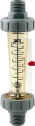 Blue And White (F-44750LH-12) 1.0 - 10 GPM Flow Meter; 3/4" MPT; IL