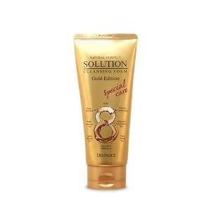 Deoproce Natural Perfect Solution Cleansing Foam Gold Edition 170g Korean Skin Care for Radiant Complexion