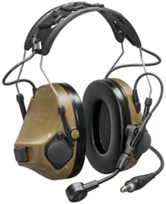 3M PELTOR ComTac VIII Single Comm Headset MT14H418A-47 CY, Nexus 4-Con, Coyote Brown