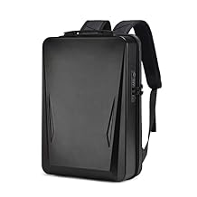 Hard Shell Laptop Backpack for Men,Anti-Theft Waterproof TSA Lock Backpack with USB Port Fit 17/16/15 Inch,Black