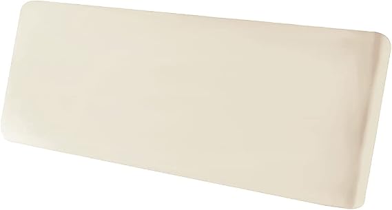 Stretch Cushion Cover, Soft Velvet Plush Cushion Slipcovers Loveseat Sofa Covers Couch Seat Covers Furniture Protector with Elastic Bottom (Large, Beige)