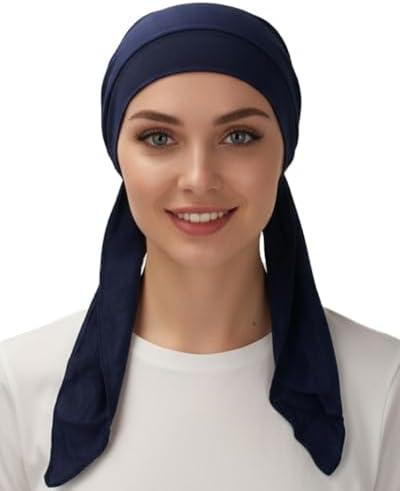 FADACHY Chemo Headwear for Women,Chemo Caps Lightweight for Summer with Head Scarf,Silky Soft Hair Turbans Fashion