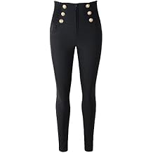 Women's 50s Retro Rockabilly Style High Waist Pinup Pants