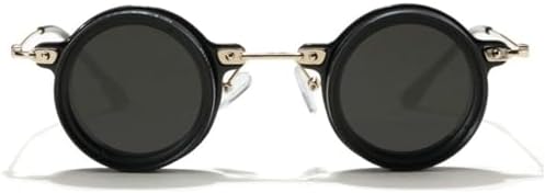 willochra Pure Handmade ND Glasses Polarized Round Sunglasses for Men Women 1-9 gear Adjustable Sun Glasses