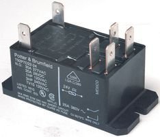 TE CONNECTIVITY/POTTER & BRUMFIELD T92P7A22-120 Power Relay, DPST-NO, 120VAC, 30A, Flange