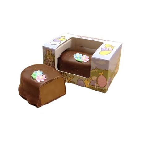 Anthony Thomas, Peanut Butter Filled, Solid Chocolate Easter Egg, Large Gourmet Egg, Colorful Window Boxed Egg, Easter Gift Box (6 oz, Peanut Butter)