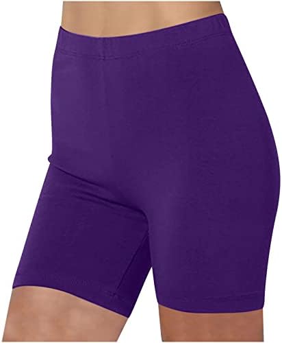 Qeaghou Bike Shorts Women Tummy Control High Waisted Legging Buttery Soft Black Workout Yoga Pants Athletic Cycling Shorts