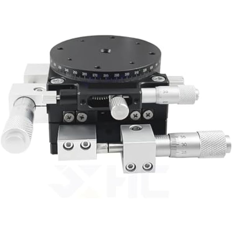 Manual Trimming Platform, XYR Axis 60mm, LS60-L LS60-LM, Micrometer, Translation Table and Rotary Table Cross Rail High PrecisionLS60-L