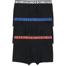Bonds Men's Classic Boxer Briefs 3-pack Soft Cotton-blend, Everyday Comfort Underwear, Black