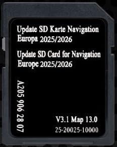 Kartenaktualisierung (GPS-Navigation) - Europa v13 2025/2026 kompatibel mit Mercedes Garmin MAP Pilot - NTG5.5 - A2059062807