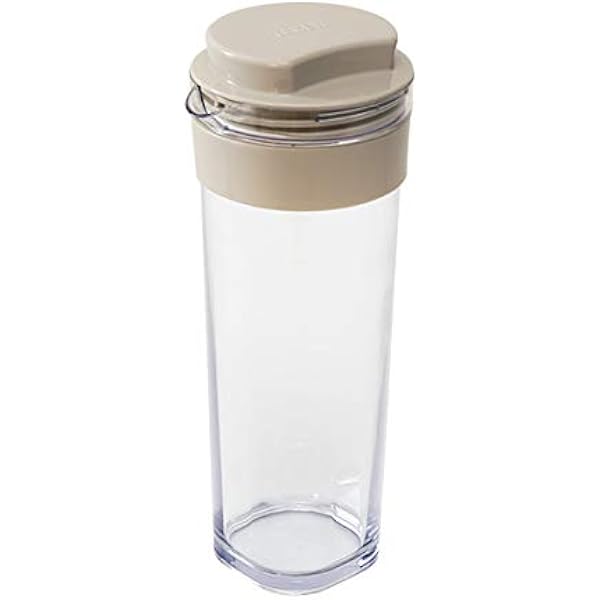 Toho Corporation Slim Jug Cold Water Bottle, 3.3 fl oz 1.1 L, Polypropylene, Horizontal, Vertical, Heat Resistant, Made in Japan, Barley Tea Pot, Pitcher Beige