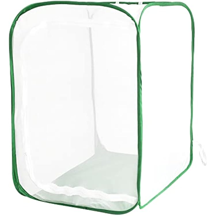 EATAKWARD 36 Mesh Plant Enclosure, Foldable Mesh Cage for Breeding, Grow Tent Plant Cover for Fruit, Vegetables, Pests, Bird and Pest Protection Guard for Flowers and Herbs Pop-Up Cage