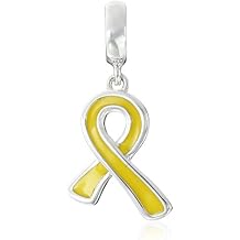 Chamilia Yellow Ribbon Give Back Bead Charm