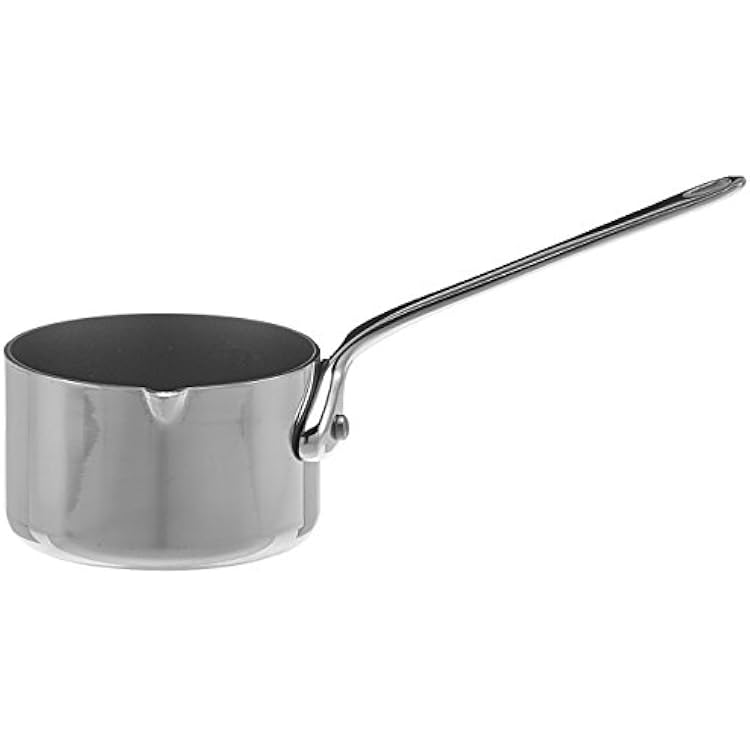 Mauviel MMinis 1 mm Stainless Steel Mini Sauce Pan With Pouring Edge, 2-in, Made in France