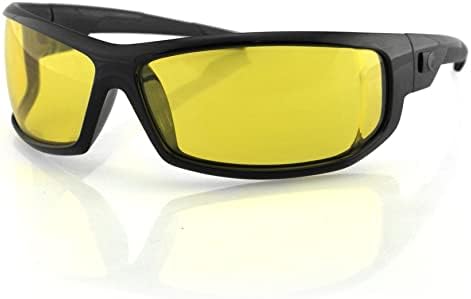 Bobster AXL, Gloss Black Frame, Yellow Lens