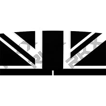 Union Jack Spoiler Decal Compatible with Jaguar F-Type 2014-2021 British UK Flag Coup Sticker Matte Black