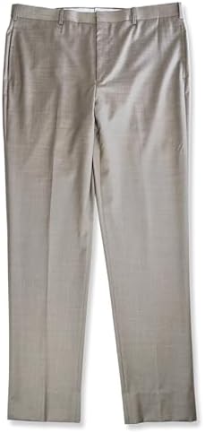 Brooks Brothers Mens Milano Fit Flat Front Merino Wool Pants, (40W x 34L, 162517 Heather Brown)