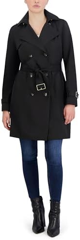Cole Haan Womens Double Breasted Trench Coat