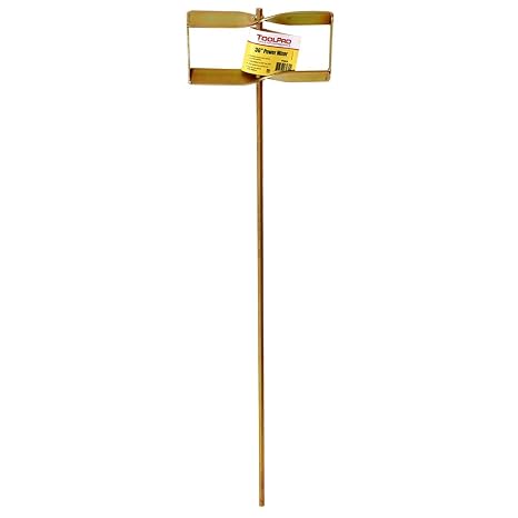 ToolPro 36 in. Drywall Mud Mixer with Pail Saver Tip - Welded Mixing Paddle for Joint Compound, Texture, Paint and Thinset