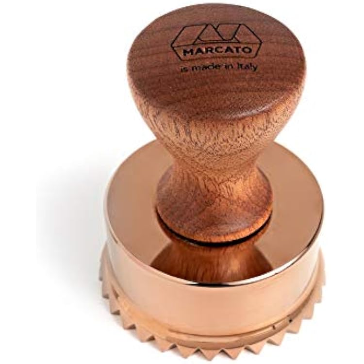MARCATO Ravioli Maker Stamp, Made in Italy, Round, 2.5-Inch, Copper Bronze