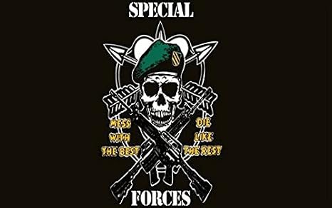 Perfectflags Special Forces Flag 5ft x 3ft Large - 100% Polyester - Metal Eyelets - Double Stitched