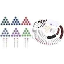 GOXAWEE Abrasive Brush Kit and Rotary Tool Accessory Kit