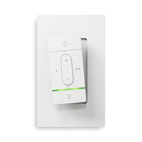 Nanoleaf Wireless Smart Switch, Motion Sensor Light Switch with Dimmer | Smart Push Button, 2 Configurable Side Buttons with Up to 6 Custom Actions, Compatible with Alexa, SmartThings