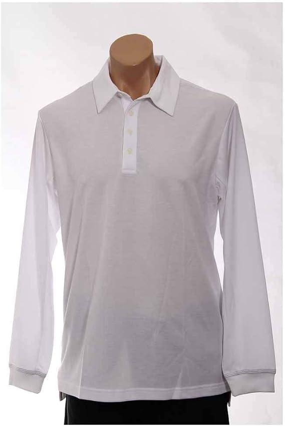 adidas Men's Golf Climalite Long Sleeve Stretch Pique Polo Shirt