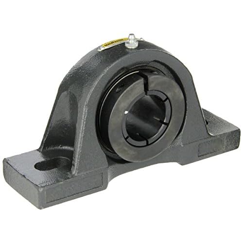 Sealmaster MP-32T Pillow Block Ball Bearing, Non-Expansion Type, Medium-Duty, Regreasable, Skwezloc Collar, Felt Seals, Cast Iron Housing, 2 Bore, 2-12 Base to Center Height, 6-34 Bolt Hole Spacing Width, 2 degrees Misalignment Angle