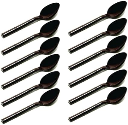 Cubii Health Virtually Unbreakable Utensils, Durable, and Comfortable Silverware, Better Handling, Multi-Use Spoons, Dishwasher Safe, Tablespoon, Teaspoon, Stain Resistant, BPA Free, Pack of 12