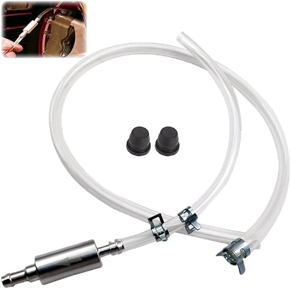 Brake Bleeder Hose - One Way Check Valve Tube Bleeding Tool Kit for Car Motorcycle Clutch, Universal Brake Bleeder Kit, Car Clutch Fluid Replacement Hose (1)