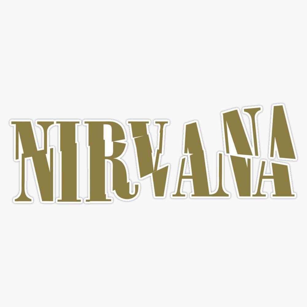 Alternative Rock Band/Logo Art/N Gold Bumper Sticker Vinyl Decal 5"