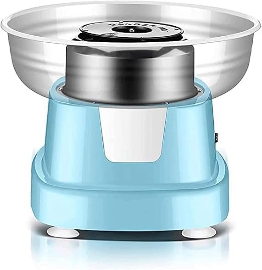 Cotton Candy Machine, Nostalgia Mini Cotton Candy Makers for Kids, Sugar Free Electric Countertop Hard Candy Machine Kit,for Birthdays, Weddings, New Years, Family Party, Creative Gift (Blue)