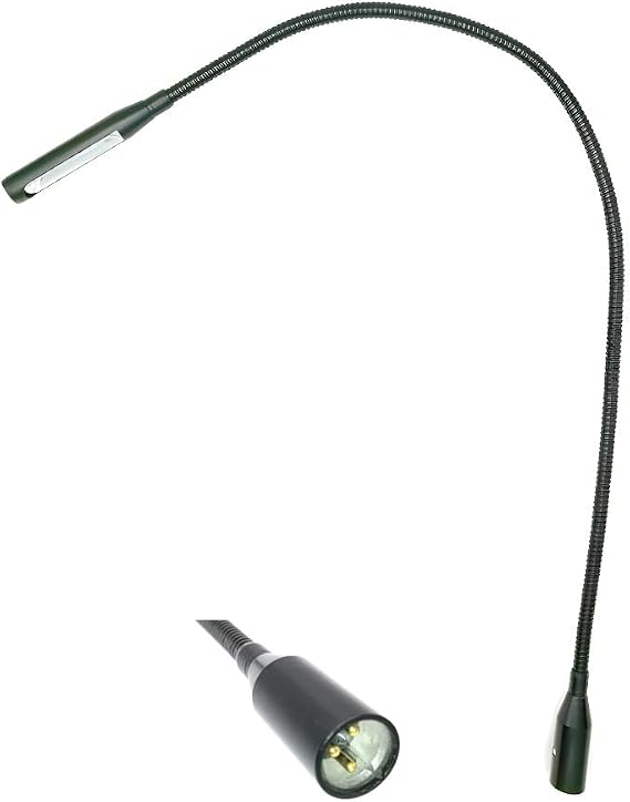 24 inch 2 Watt DJ XLR 3pin LED gooseneck Light Studio DJ Light Console gooseneck Lamp (XLR 3 Pin Port)
