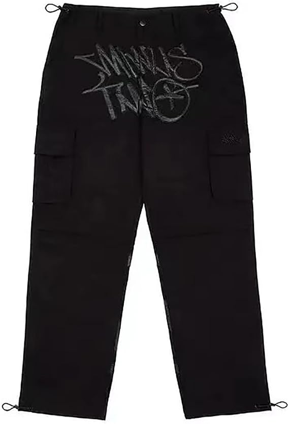 Tcpbgcd Minus Two Retro Printed Baggy Pants Minus Two Cargo Pants Hip Hop Streetwear Loose Joggers Trousers
