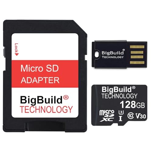 128GB Ultra Fast 100MBs U3 microSDXC Memory Card for Nokia 5.4, 6.2, 7.2, 8 V UW, 8.3 Cell Phone