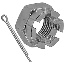 Powersports Replacement Parts for Rear Wheel Castle Nut w/Cotter Pin for Kawasaki Kazer 110 AN110 2000 2001 2002 Mod-C33C-25881