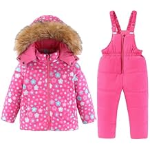 M2C Little Girls Winter 2-Piece Ski Snowsuit Set Puffer Jacket and Pants