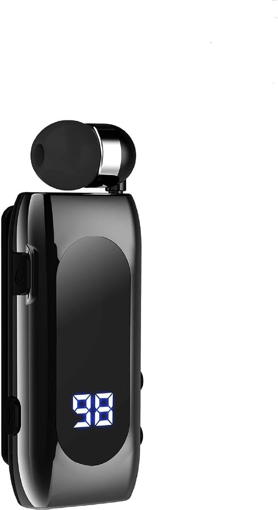 LED Ekranlı Makarali Kablosuz Bluetooth Kulaklık Siyah G400690