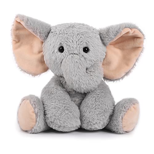 TCBunny Baby Elephant Bedtime Stuffed Animal Plush Toy 11, Kids, Aichie Grey