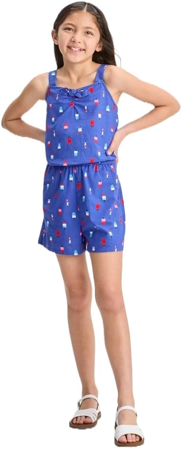 Cat & Jack Girls' Short Sleeve Romper -