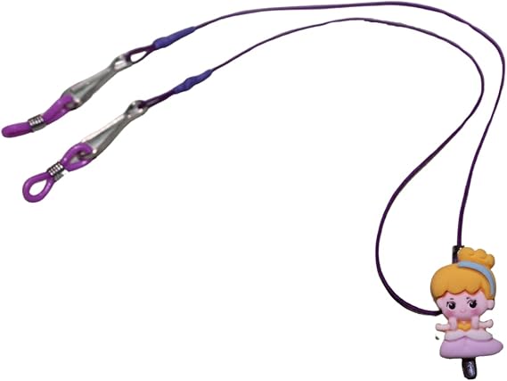 Hearing Aid or Cochlear Implant Retention Clip, Hearing Protection Accessories for Adults and Children (Glass Slipper Princesses)