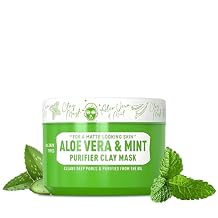 Immortal NYC - Aloe Vera & Mint Purifier Clay Mask Face Mask for Matte Look Skin, Oil Control, Deep Cleansing & Refreshing Skincare. Great Gifts For Women & Men 10 oz