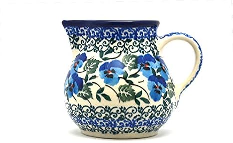 Polish Pottery Creamer - 4 oz. - Winter Viola