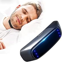 Anti Snoring Devices for Women & Men, Intelligent Electronic Snore Reducing Aids, Wearable Anti-Snoring Chin Massager for Improve Sleep, Comfortable Earhook Sleep Snore Stopper