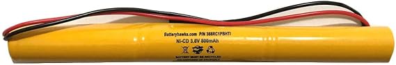 Battery Hawk Teig T26000150 Sure Lite SL026150 SL-026-150 Ni-CD AA 800mAh 3.6v CUSTOM-133 NIC0397