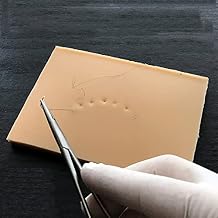 Double Eyelid Silicone Training Pad Model, Suture Stitching Skin Training Model, for Nurse Medical Students Reusable and Durable Suturing Pad